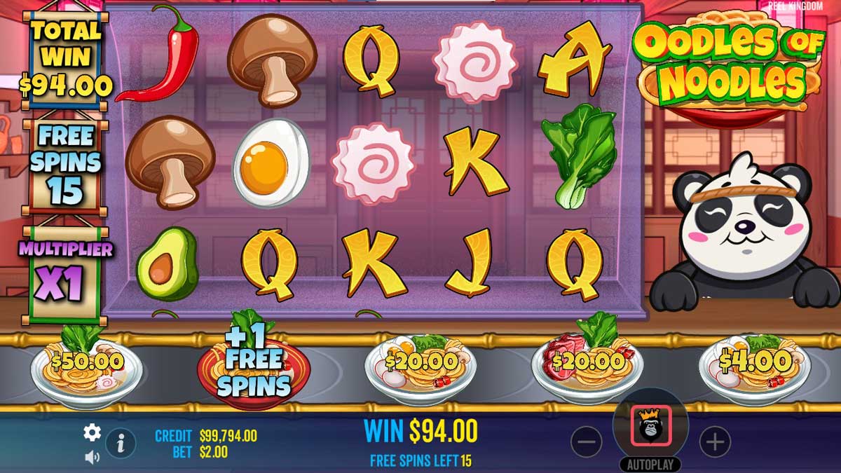 Oodles of Noodles slot machine game